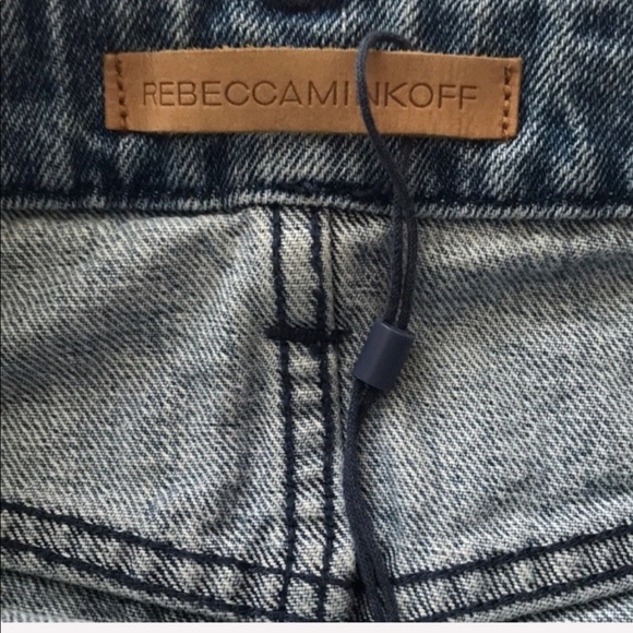 REBECCA MINKOFF Rufus Embroidered Denim Mini Skirt - Picture 6 of 8
